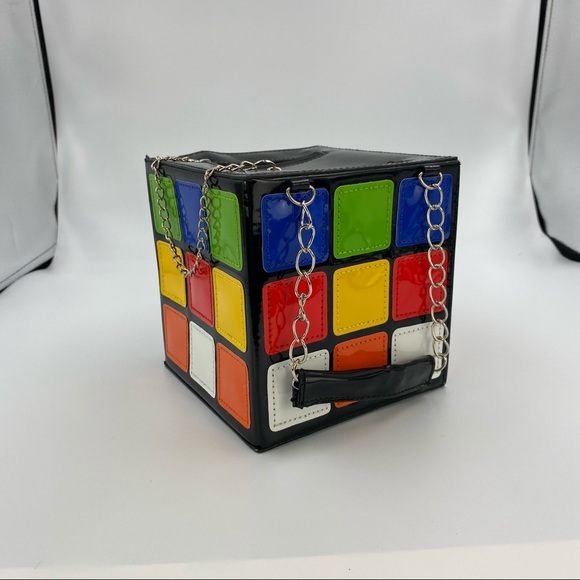 80’s Style Rubix Cube Hand Bag - Picture 4 of 13